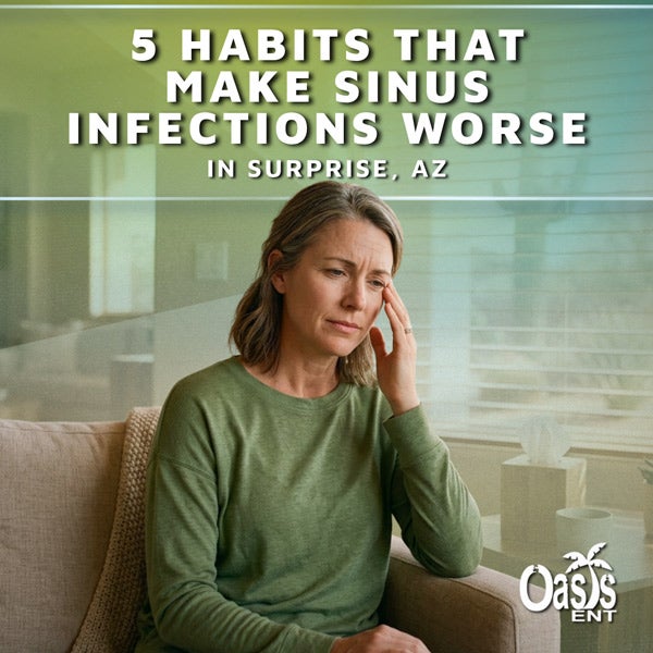 Woman Suffering from Sinus Infection