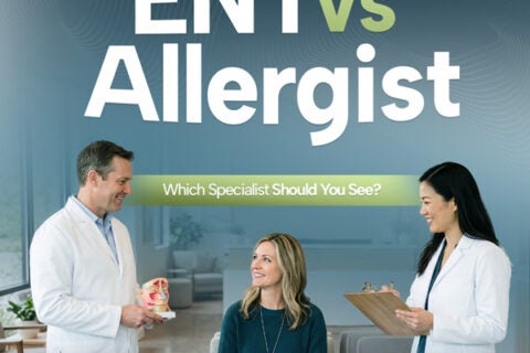 ENT vs. Allergist Educational Graphic